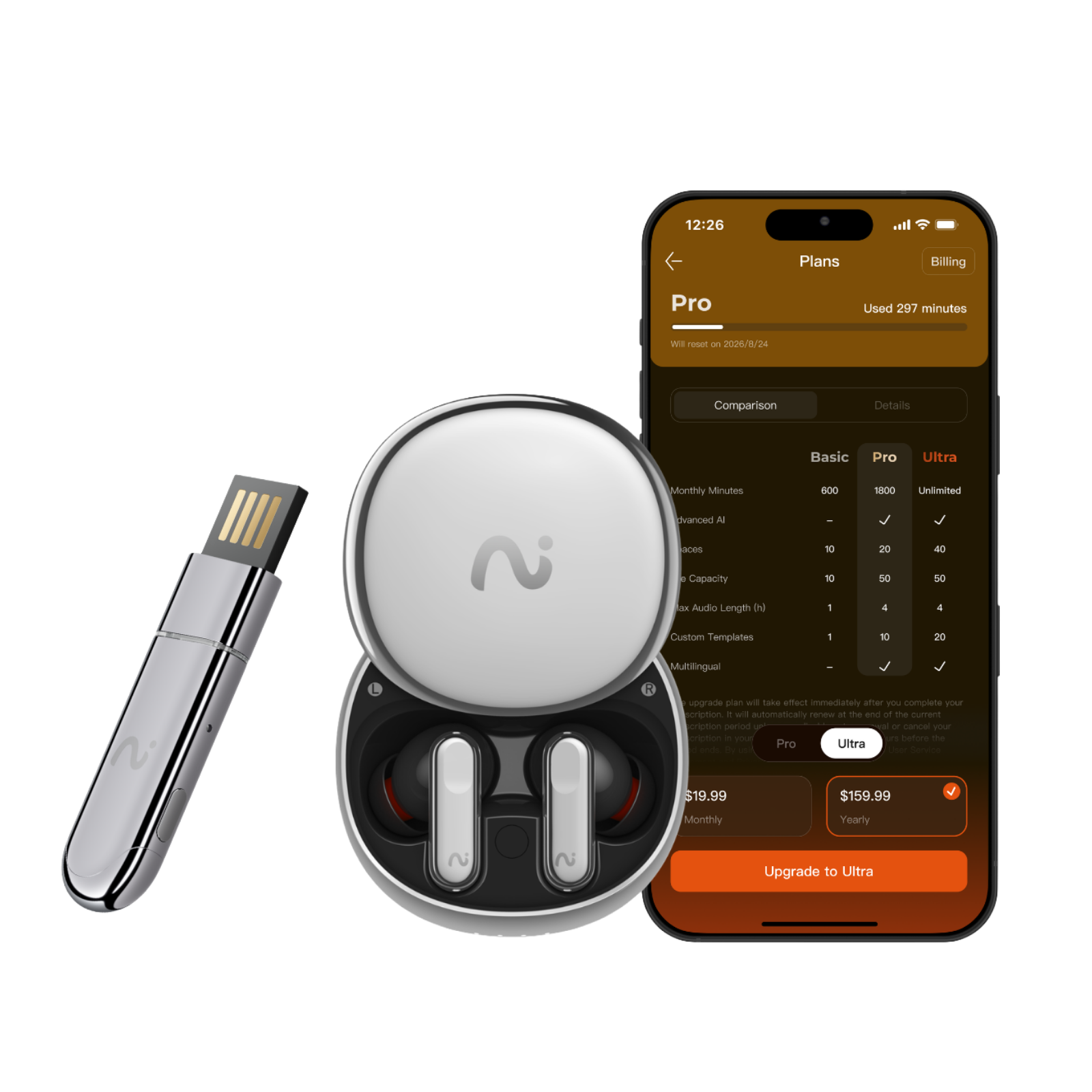 viaim Nano+ & NoteKit + Annual Pro Plan