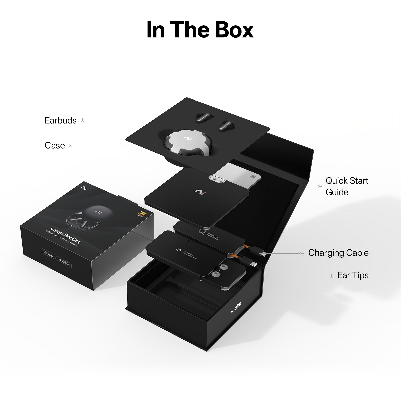 viaim RecDot – Professional AI Note Taker Earbuds