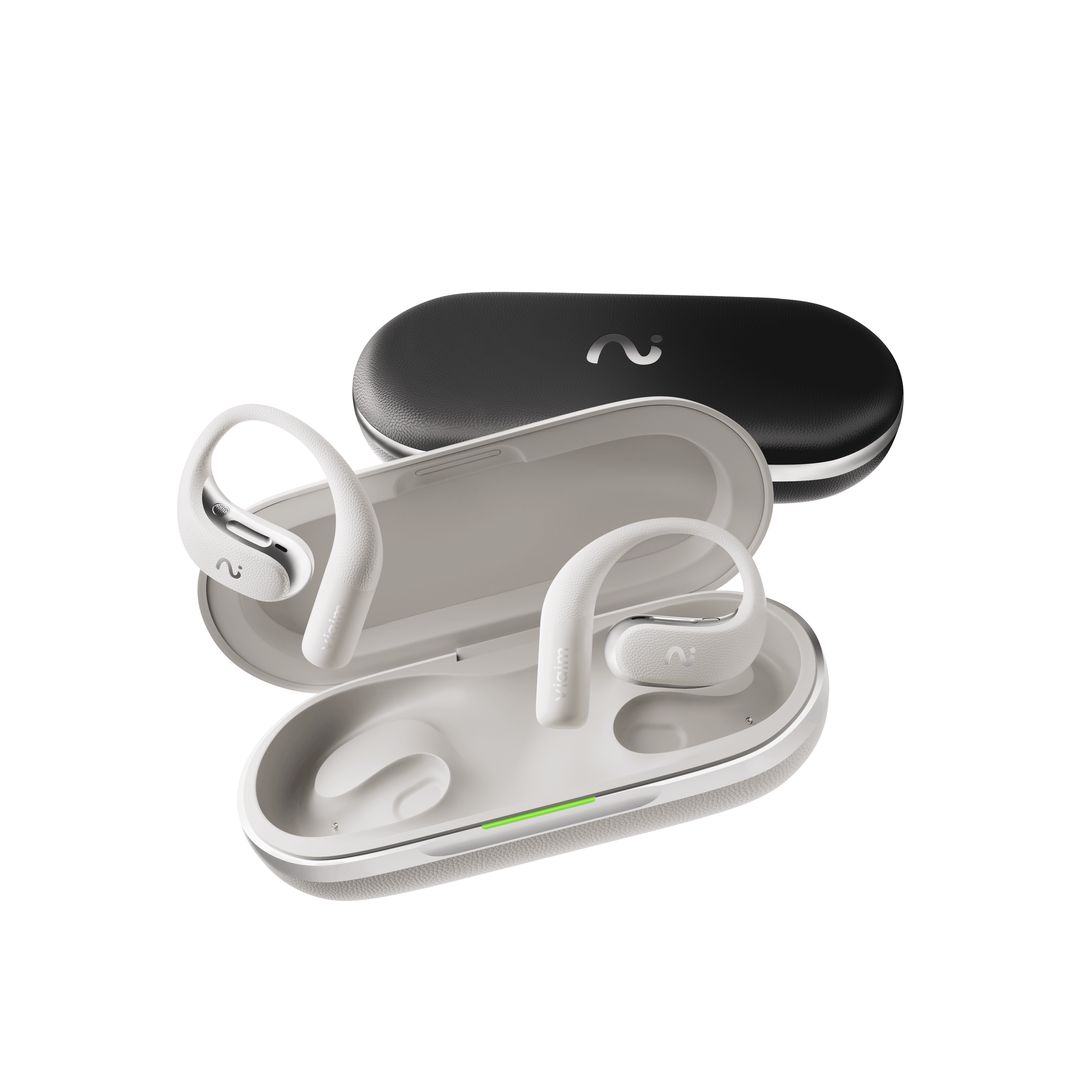 viaim OpenNote | Open-Ear AI Voice Recorder Earbuds with Transcription