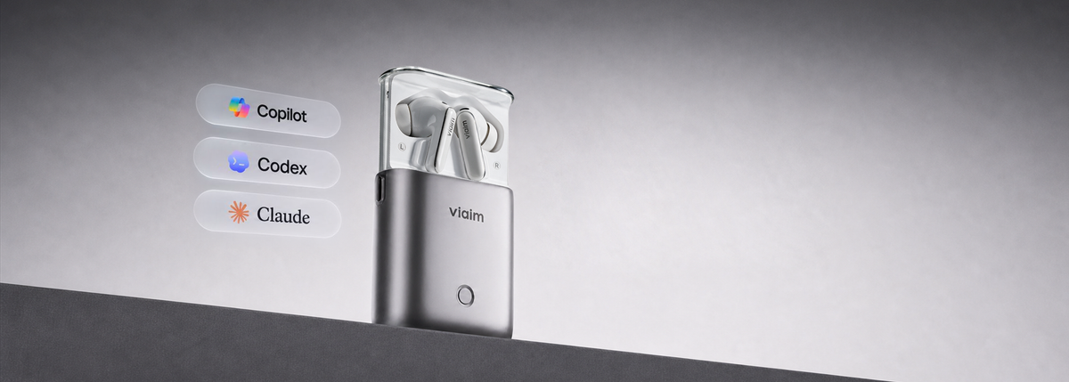NEW - viaimRise
 AI Agent Earbuds