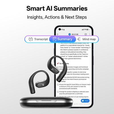viaim OpenNote - AI Voice Recorder Built into Earphones