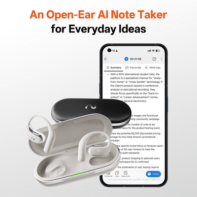 viaim OpenNote - AI Voice Recorder Built into Earphones