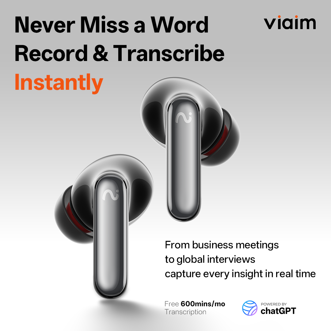 viaim RecDot - AI Earbuds that Translate