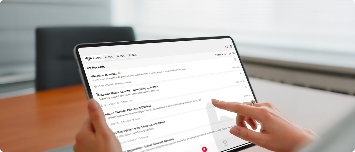 viaim AI-powered meeting summaries with notes and action items