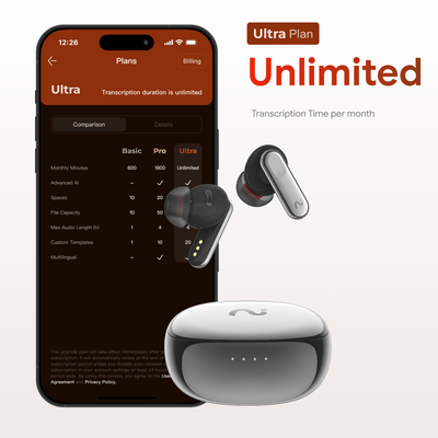 viaim Nano+ | Wearable AI Meeting Recorder