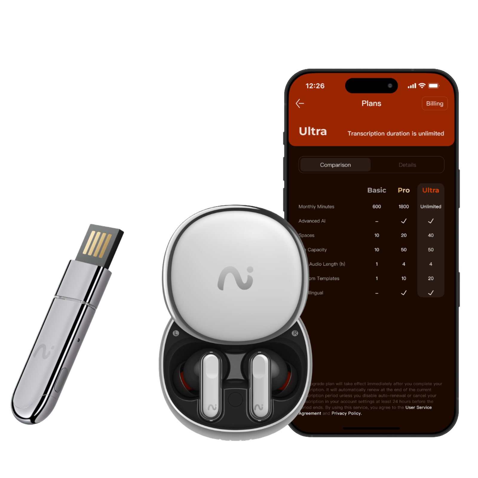 viaim Nano+ & NoteKit + Annual Ultra Plan