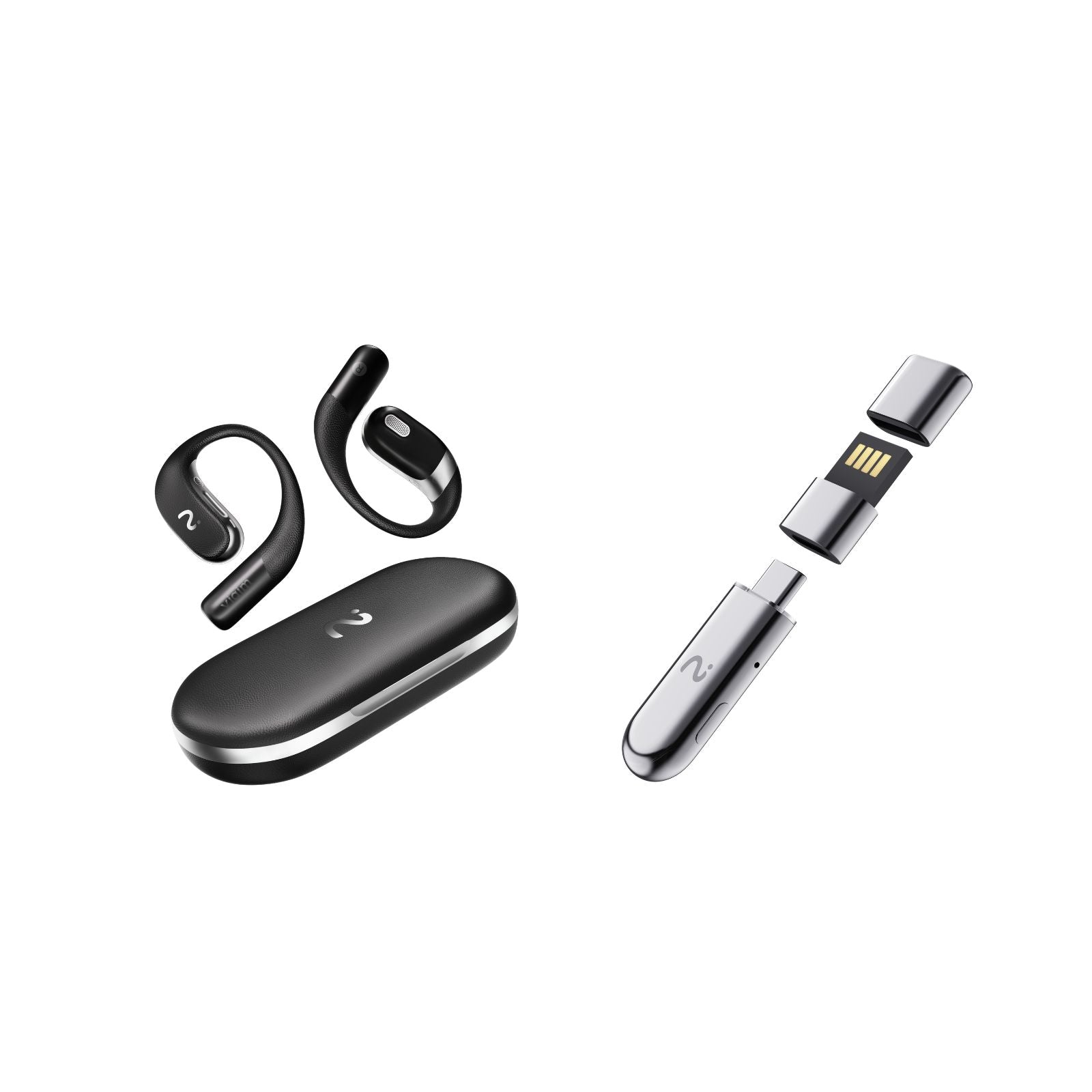 viaim OpenNote | Open-Ear AI Voice Recorder Earbuds with Transcription