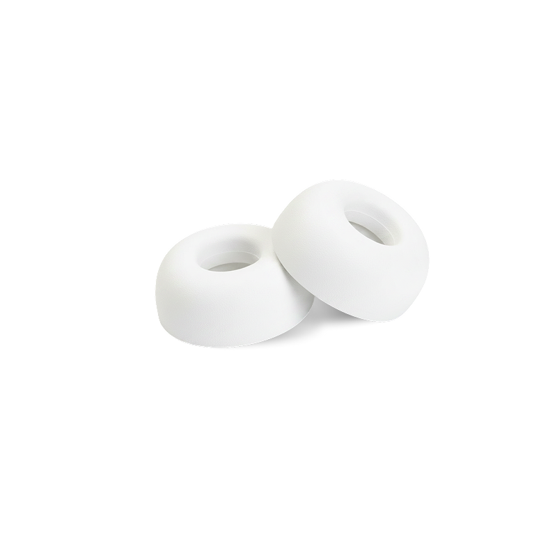 viaim RecDot Memory Foam Ear Tips replacement pair in White — slow-rebound memory foam eartips for RecDot AI earbuds