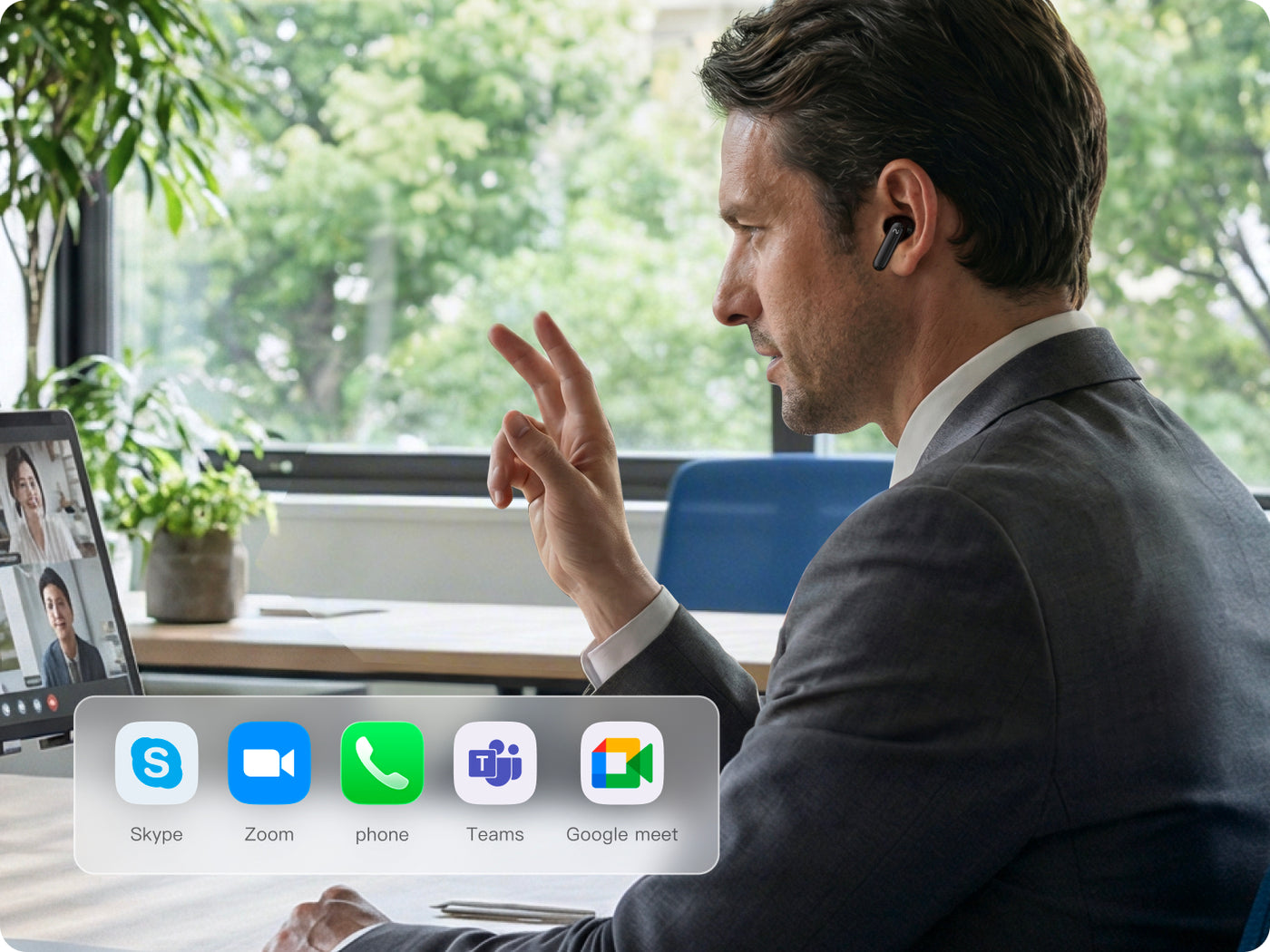 On a call? Just talk.