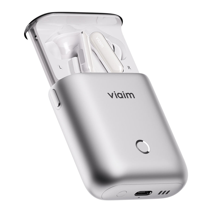 viaim Rise earbuds in the Smart Case